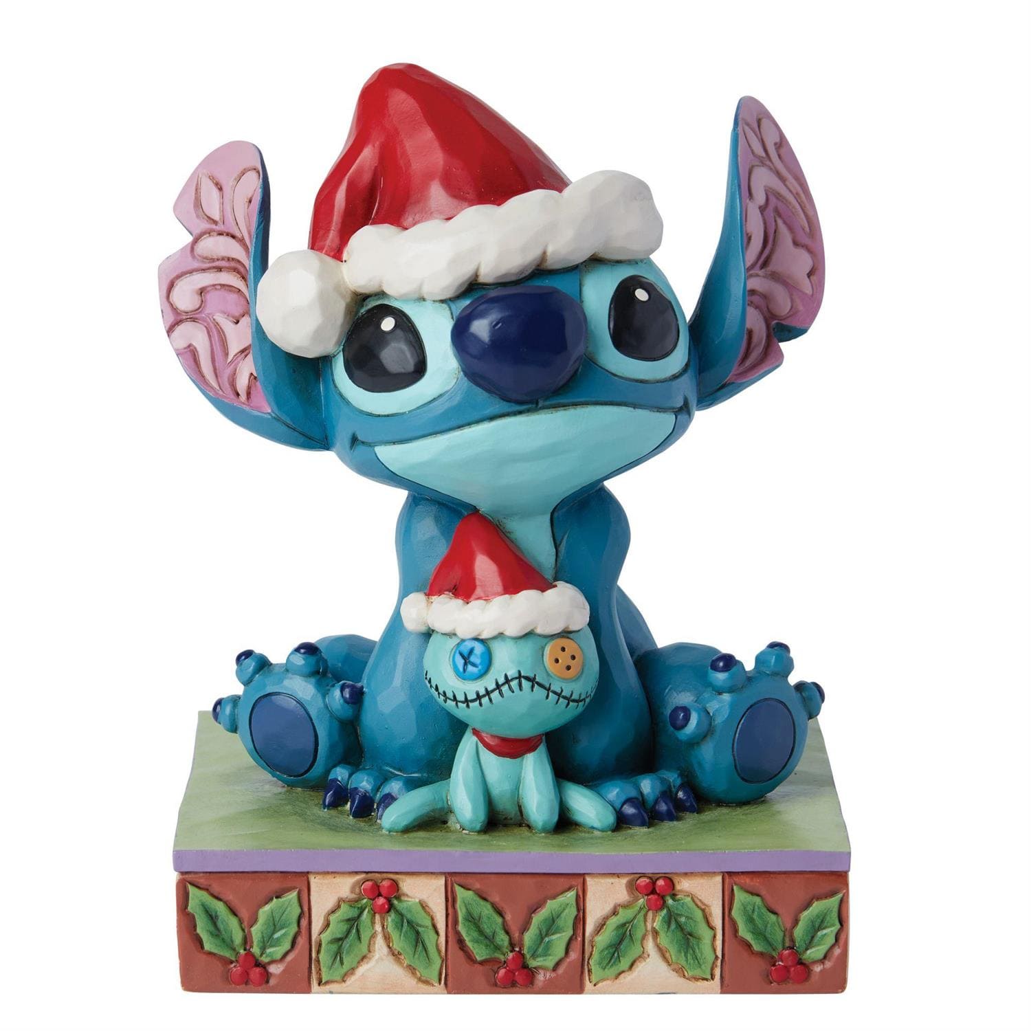 Jim Shore, Disney Traditions, Jim Shore Disney, 6015007, Christmas Buddies, Stitch & Scrump, Santa Stitch, Weihnachts-Stitch, Lilo & Stitch, Jim Shore Disneyfigur, Jim Shore Weihnachtsfigur