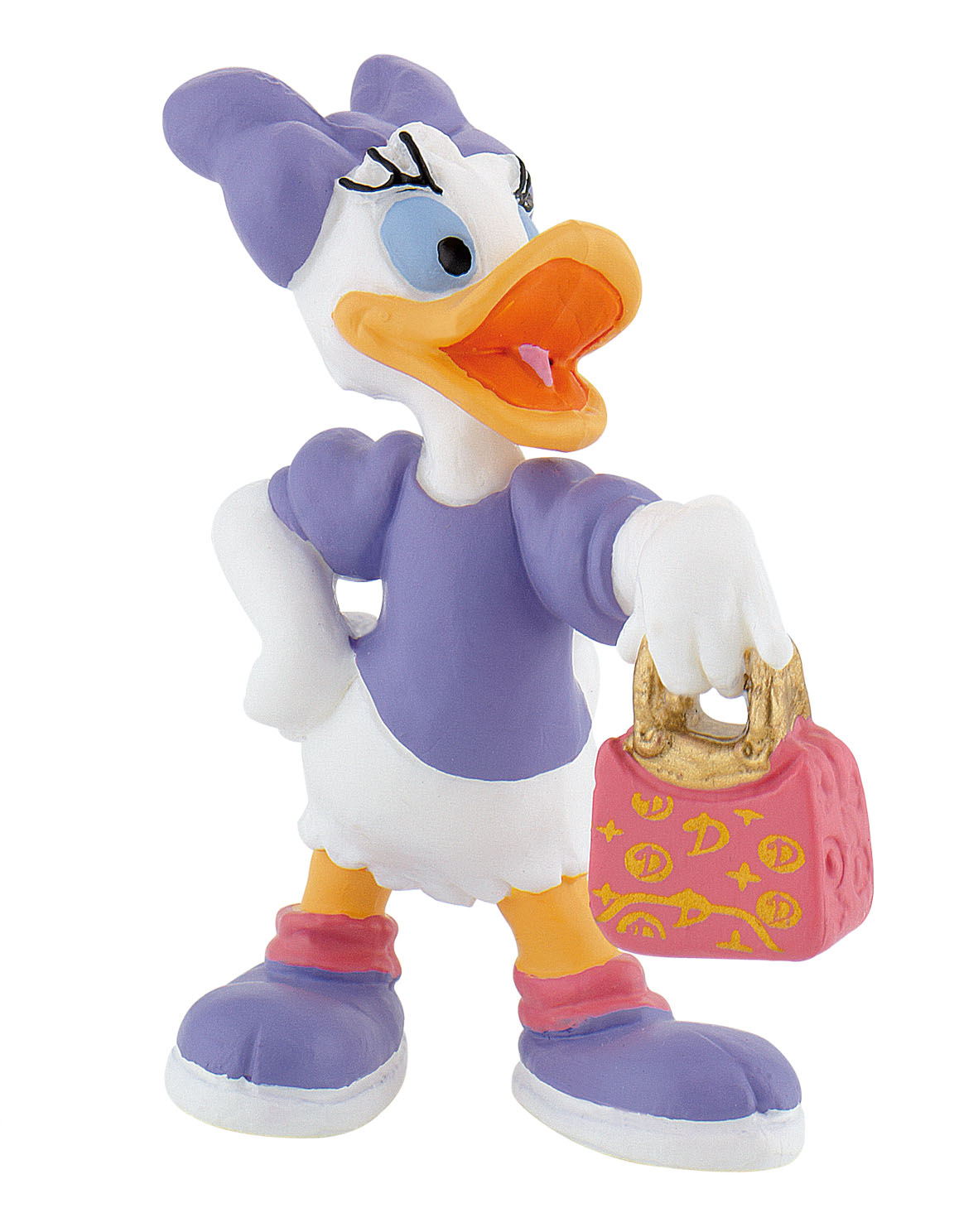 Bullyland, Micky Maus, Mickey Mouse, Daisy, Daisy mit Tasche, Walt Disney, 15343