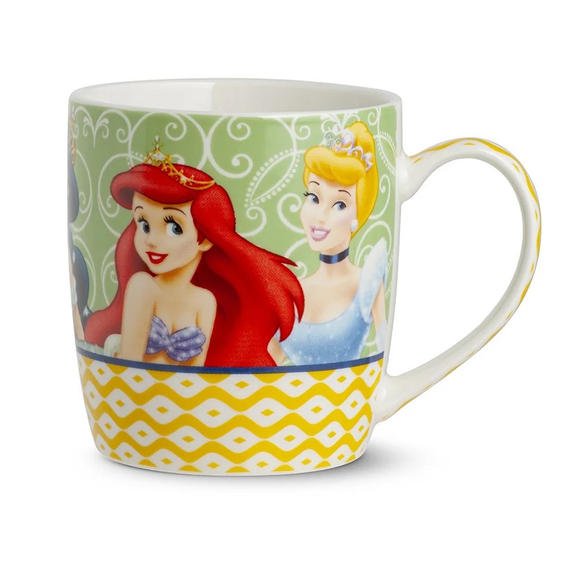 Disney, Egan Italy, Egan Disney, Frühstückstasse, Becher, Kaffeebecher, Disneytasse, Princess Tales, 1002007, Egan Disney Tales, Porzellanbecher, Cinderella, Arielle, Belle, Jasmin, Aurora