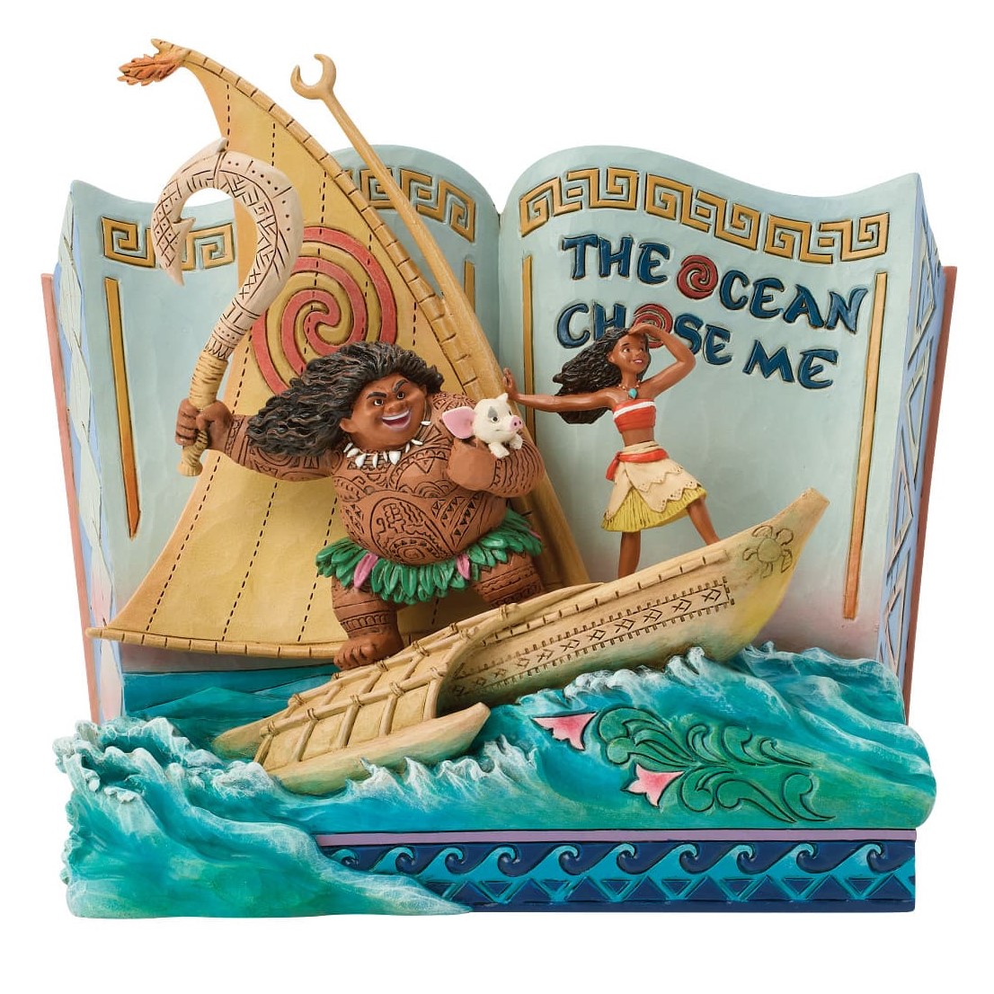 The Ocean Chose Me Moana & Maui Storybook Märchenbuch  6018928 - Disney Traditions Jim Shore