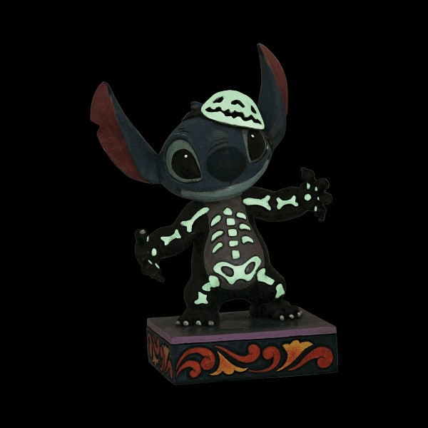 Disney Traditions, Jim Shore, 6013053, Stitch Skeleton, Stitch Skelett, Stitch Glow in the Dark, Jim Shore Disneyfigur, Jim Shore Disney Traditions, Jim Shore Stich, Disney Traditions Stitch