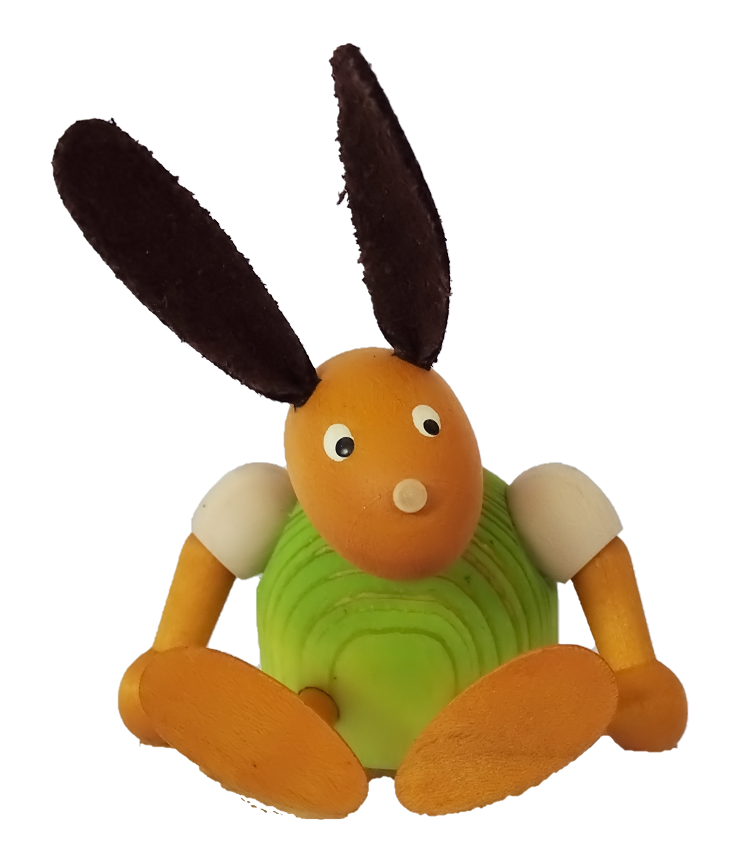 HK-49-613-14116jgWxtjablwi Sebastian Design, Kerzenringe, Steckfiguren, Frühling, Ostern, Osterhase, sitzend, hellgrün, 49-613-141