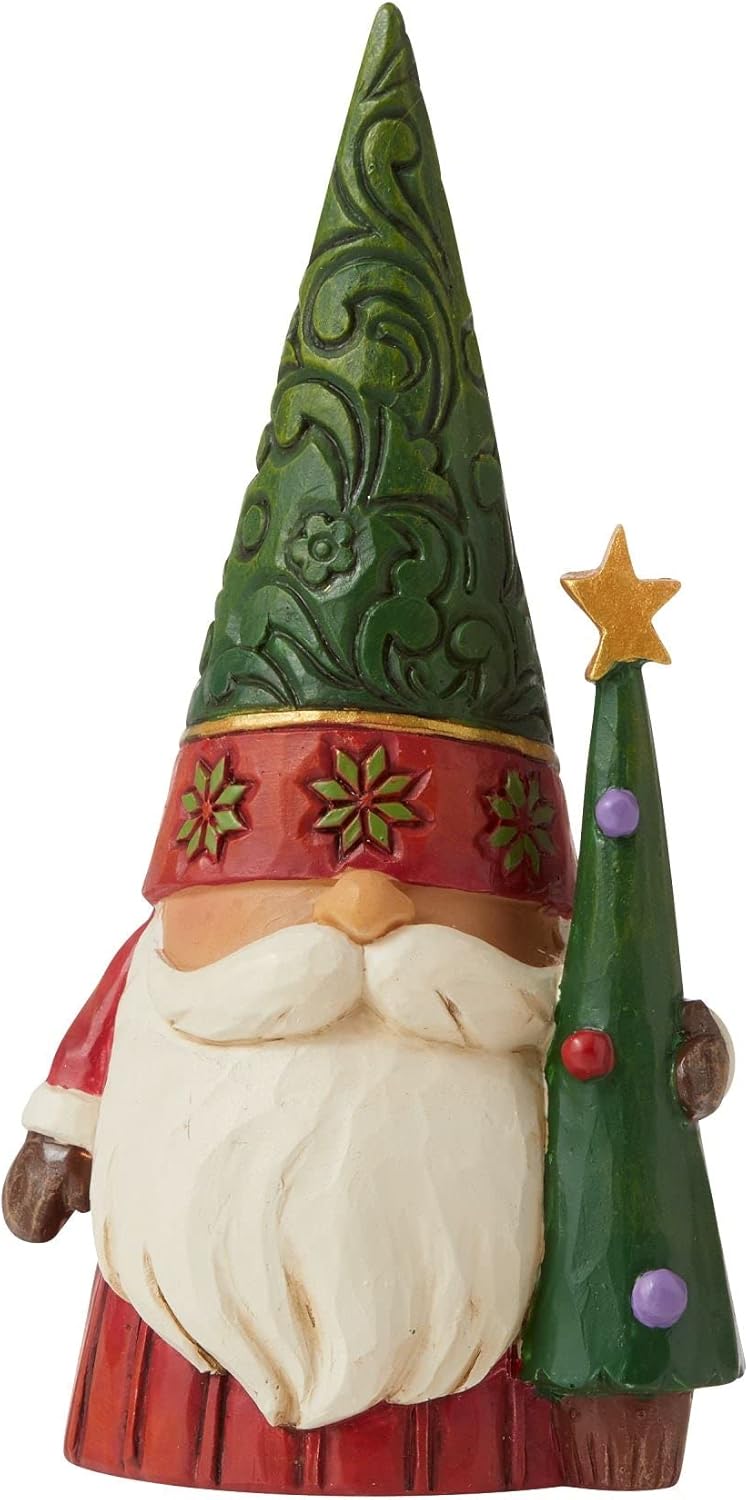 Weihnachtswichtel mit Tannenbaum / Christmas Gnome with Tree Jim Shore Heartwood Creek 6009184