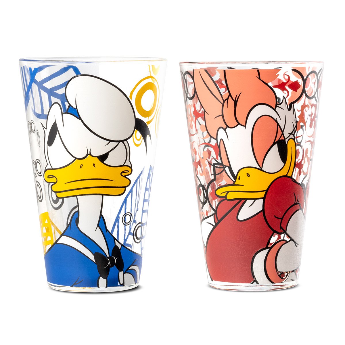 Disney, Egan Italy, Egan Disney, Forever and Ever, Glas, Trinkglas, Gläser 103038, Disneygläser, Fab5, Mickey & Friends, Donald Duck Glas, Daisy Duck Glas