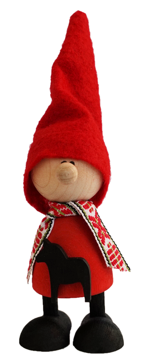 Nordic Design, nordisch, hygge, Wichtel Jaro, Wichtel rot, 194135-0202, Tomte, Nisse, Gonk, skandinavischer Wichtel, Wichtel mit Dalapferd