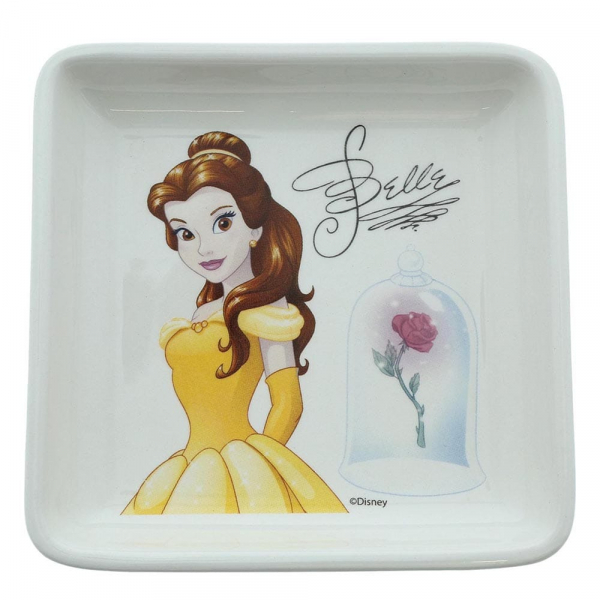  Enchanting Disney, Schmucktablett, Schmuckablage, Schmuckteller, Enchanted Rose, Belle, Trinket Tray
