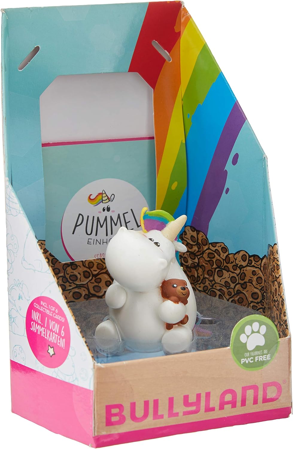 Bullyland, Pummeleinhorn, Pummel, Pummeleinhorn mit Teddy, Chubby, 44384, Geschenkset Pummeleinhorn