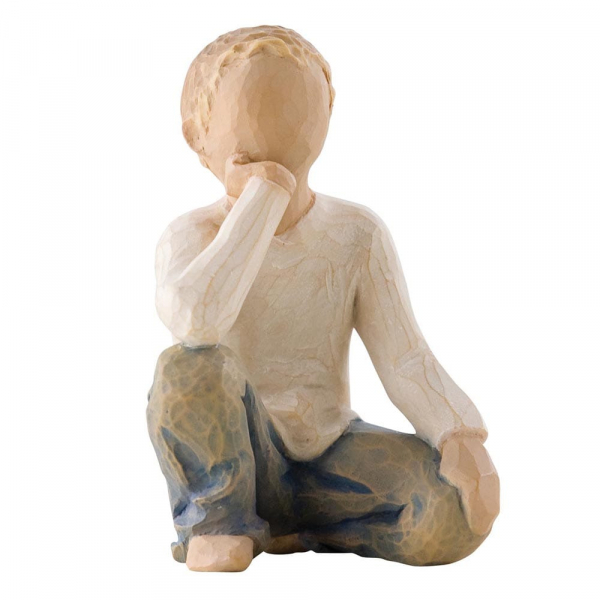 Willow Tree, Demdaco, Susan Lordi, 26227, Inquisitive Child, Neugieriges Kind, Willow Tree Figur, Willow Tree Familie, Willow Tree Junge, Willow Tree Kinder, Willow Tree Kind