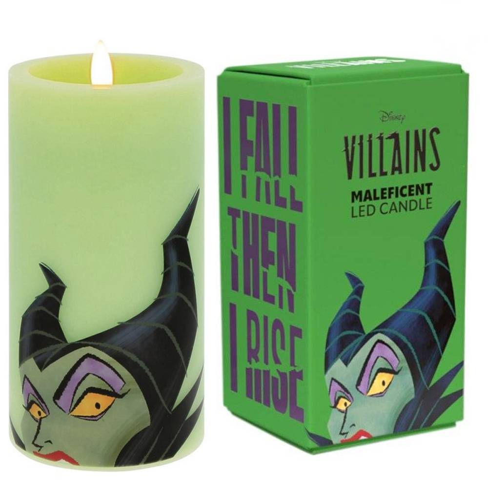 LED Kerze Villain Maleficent Green / Malefiz - Disney Home Fragrance DISVILED01N - Villains Kerze