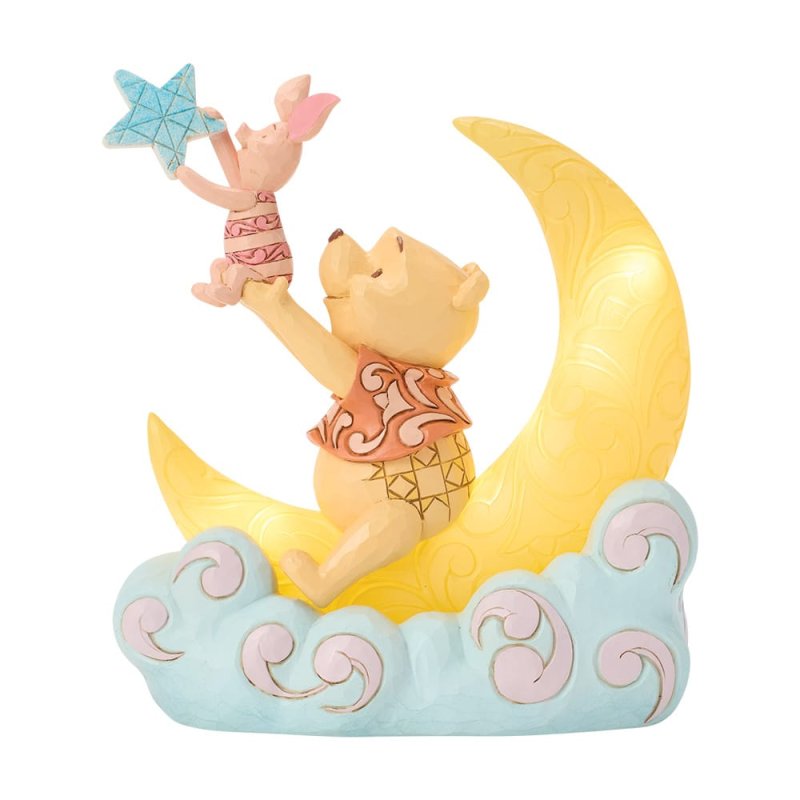 Dream Big LED Mond Winnie Puuh & Ferkel - Winnie Pooh & Piglet 6019903 Disney Traditions Jim Shore Disneyfigur