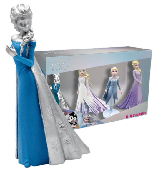 Bullyland, Disney Bullyland, Bullyland Disneyfigur, 13415, 100 Jahre Disney Frozen Platin Geschenkset, Die Eiskönigin Geschenkset