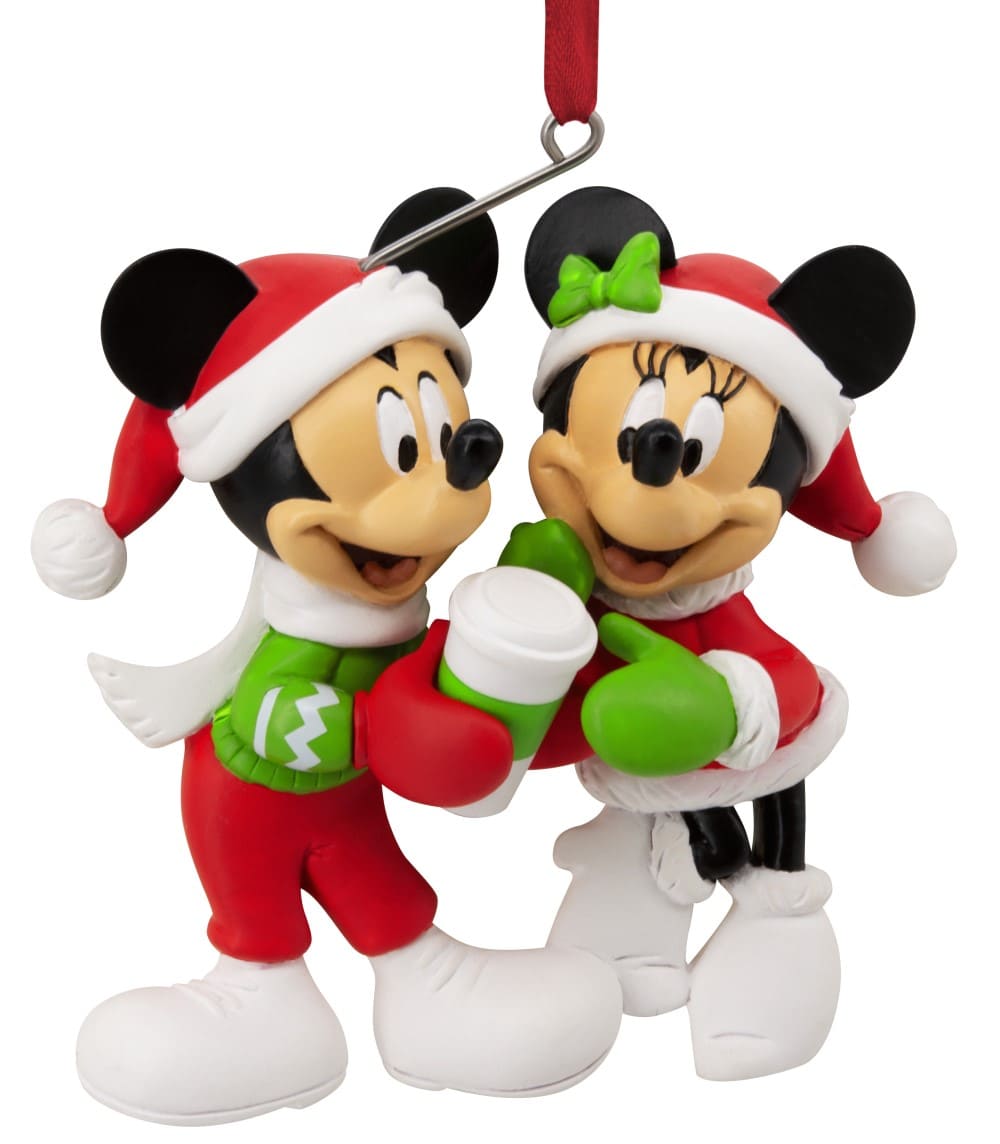 Micky & Minnie Weihnachtsmützen - Festive Mickey & Minnie Hallmark Ornament 30206156