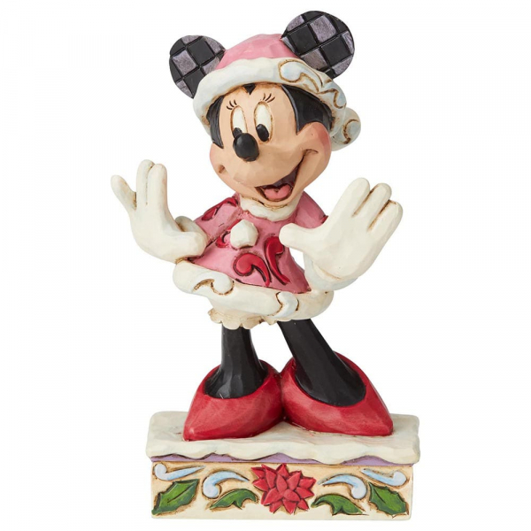 Disney Traditions, Jim Shore,  Festive Fashionista Minnie Mouse / Festliches Modepüppchen