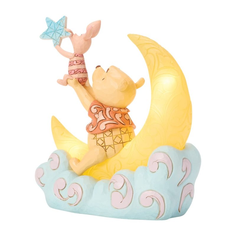 Dream Big LED Mond Winnie Puuh & Ferkel - Winnie Pooh & Piglet 6019903 Disney Traditions Jim Shore Disneyfigur