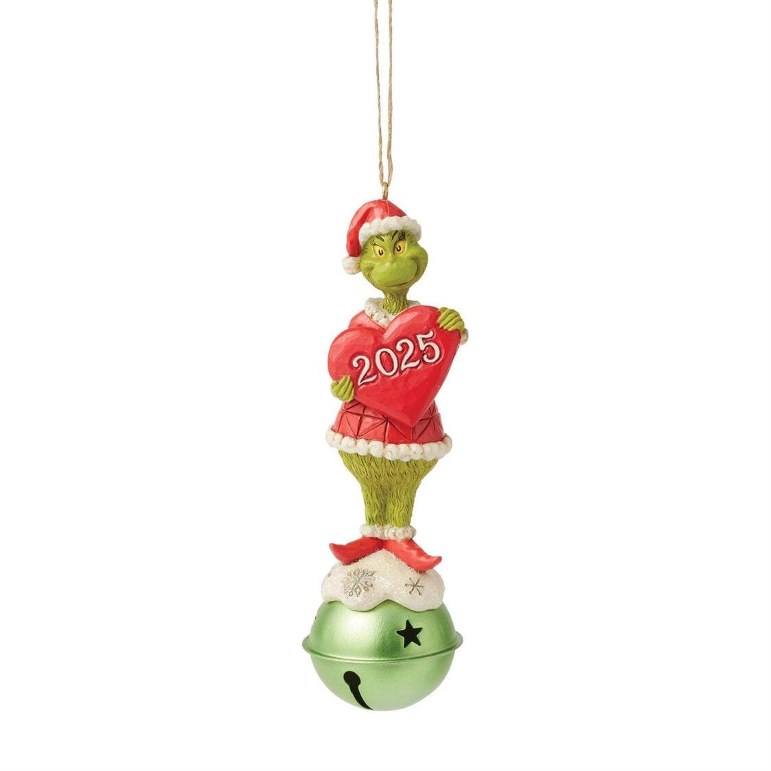 Grinch on Bell Ornament / Auf Glocke Jahresornament 2025 - Grinch by Jim Shore 6017075