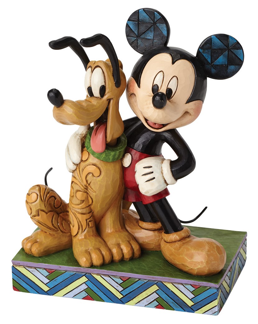 Disney Traditions, Jim Shore, Jim Shore Disney, Jim Shore Disneyfigur, Jim Shore Disney Figur, 4048656, Best Pals Mickey Mouse & Pluto, Micky Maus & Pluto, Micky und Minnie, Jim Shore Micky Maus, Jim Shore Mickey Mouse