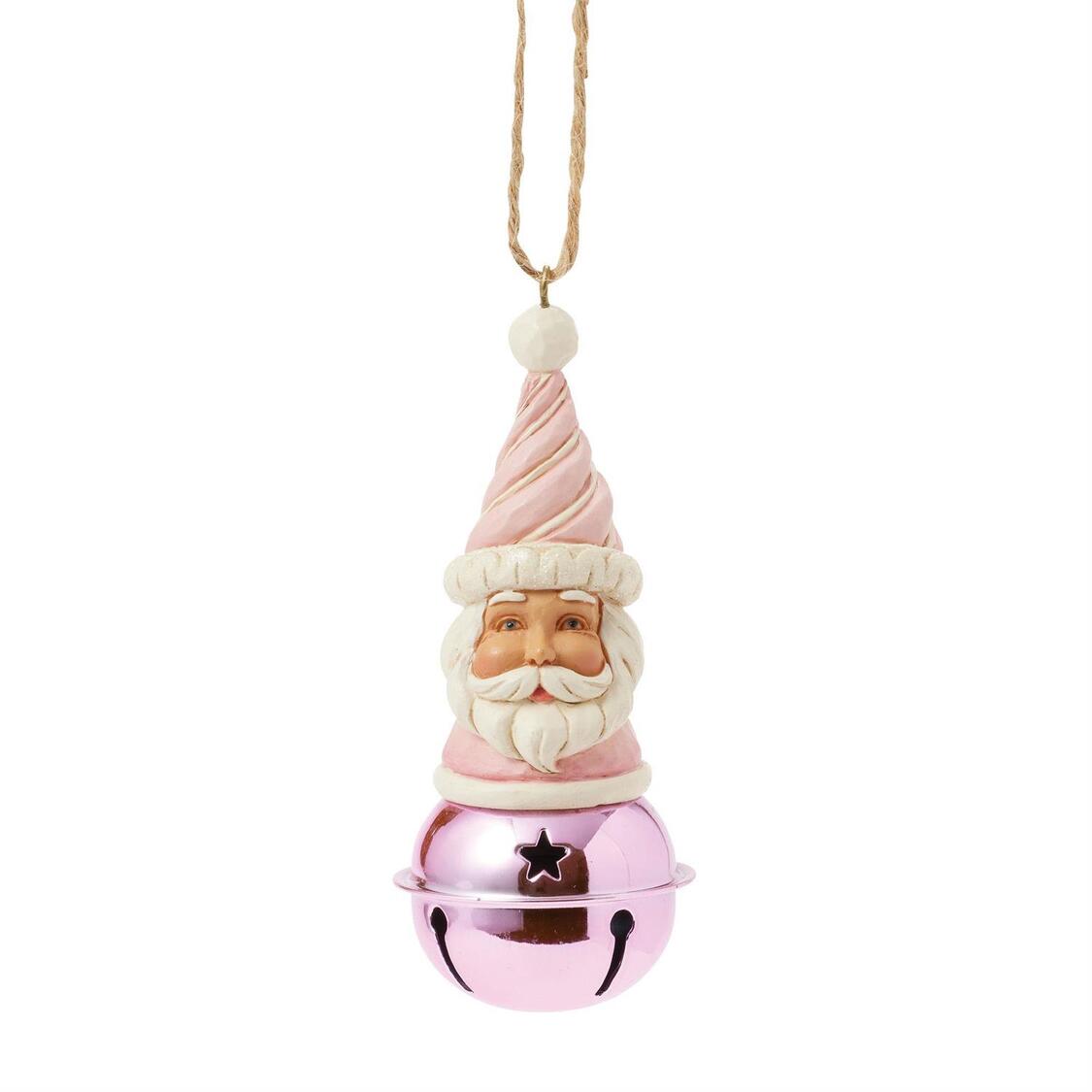 Sweets Santa Bell Ornament - Weihnachtsmannkopf auf Glöckchen - Heartwood Creek by Jim Shore 6017021