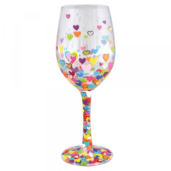 Lolita Glas, Lolita Gläser, Lolita Weinglas, Lolita Weingläser, Hearts-A-Million, Millionen von Herzen, Valentinstag
