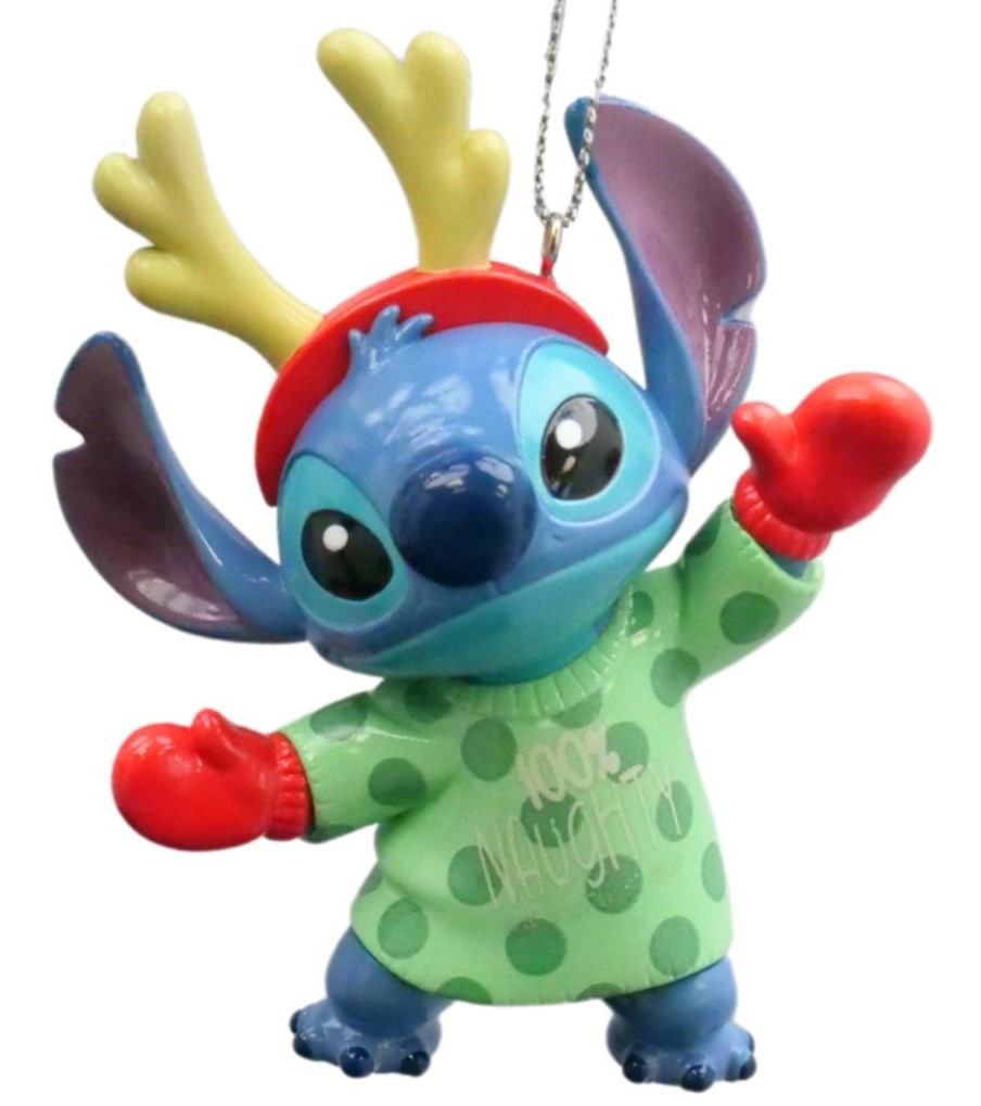 Weihnachtsornament Stitch mit Christmas Jumper - DN25107 - Christmas Inspirations Disney Weihnachtsanhänger