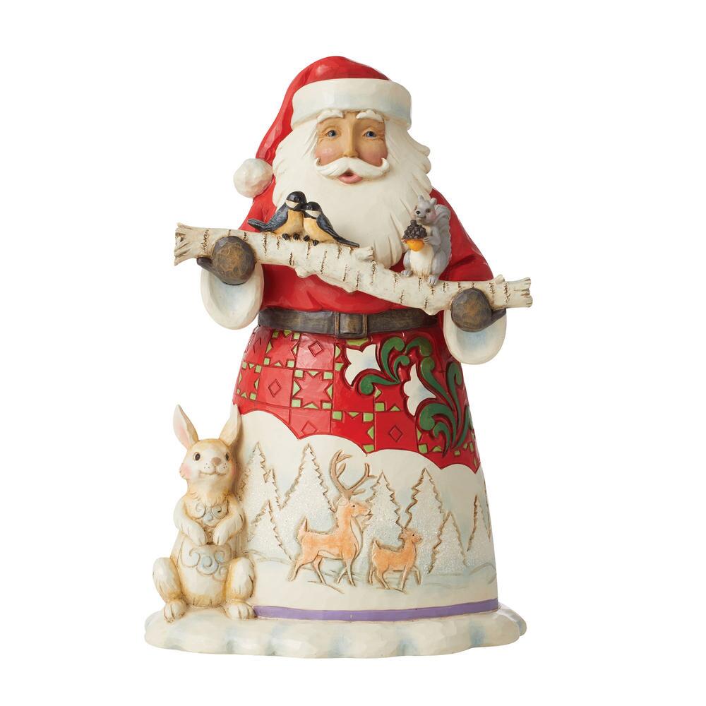 Jim Shore, Heartwood Creek, Jim Shore Heartwood Creek, Heartwood Creek by Jim Shore, 6010816, Santa Woodland Animals, Jim Shore Santa, Heartwood Creek Santa, Happy Christmas To All Santa