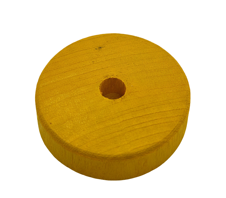 Fußplatte für Jahreszeitentisch in gelb - Für Steckfiguren mit 6 mm Stecker