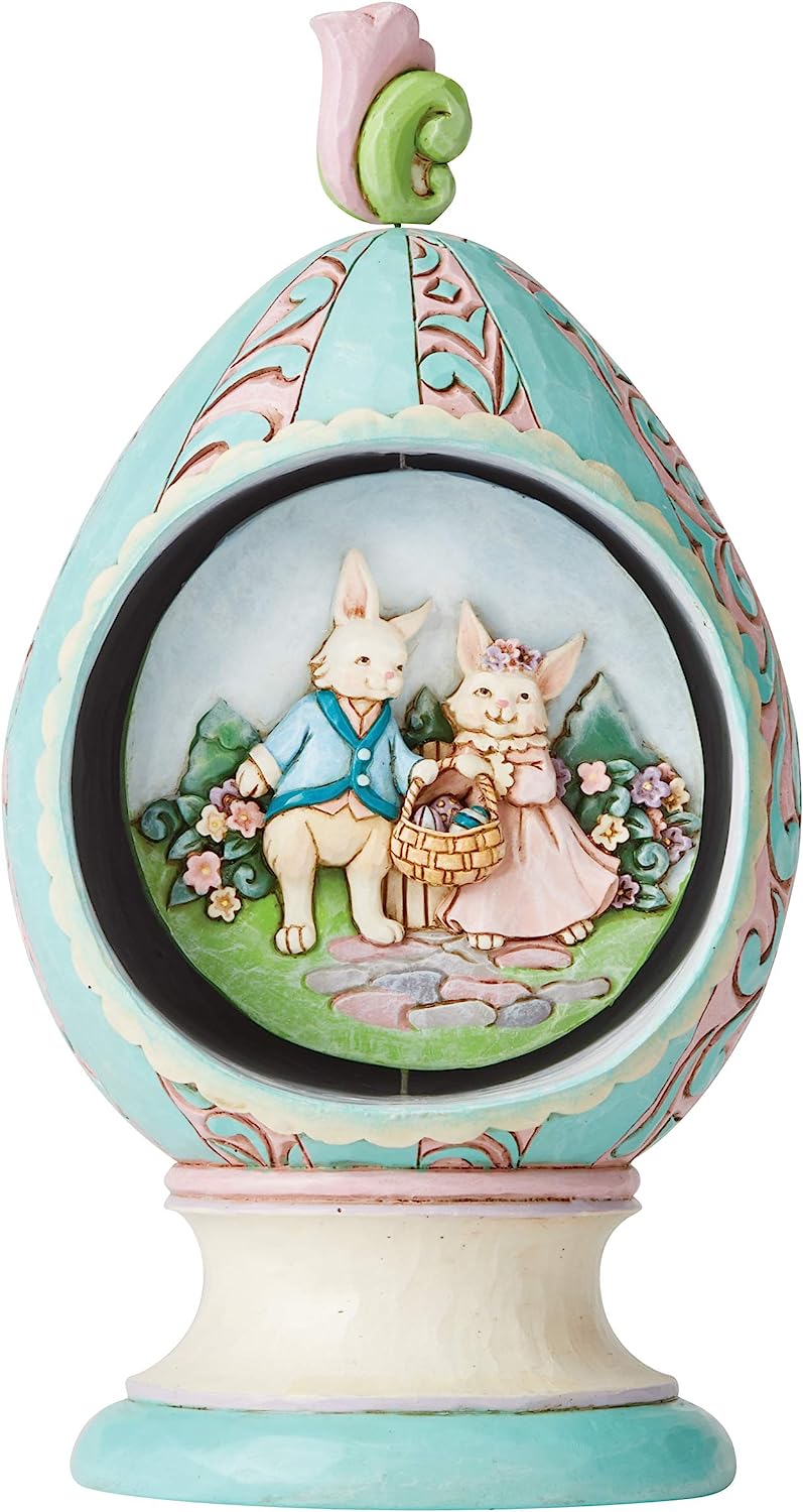 Jim Shore, Heartwood Creek, Strolling Through Spring, Jim Shore Ostern, Revolving Easter Egg. Jim Shore Osterei, 6003625