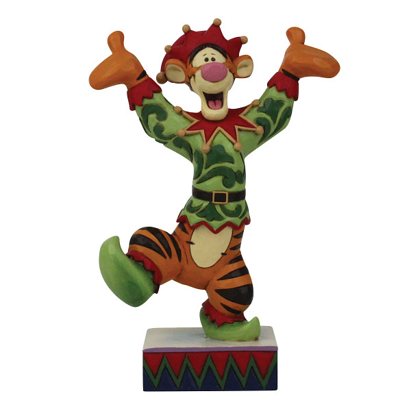 Disney Traditions, Jim Shore, Jim Shore Disney, Disney Traditions Collection, 6008983, Ecstatic Elf, Christmas Tigger, Tigger Weihnachtself, Winnie Puuh, Winnie Pooh, Hundertmorgenwald  Jim Shore Disneyfigur, DIsney Traditions Figur, Disney Traditions Wei