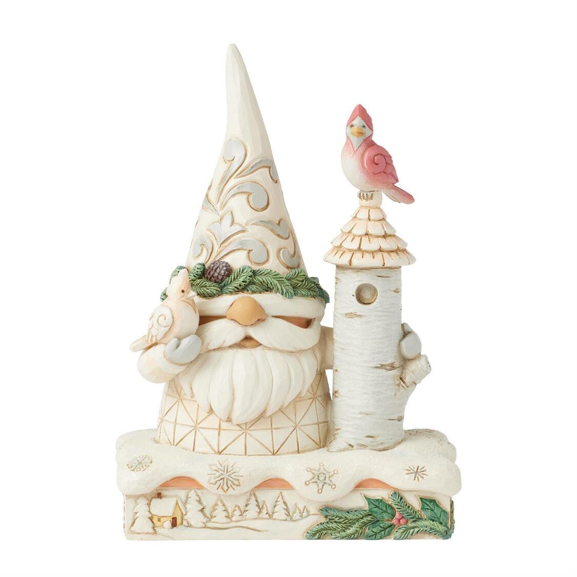 Holiday Guests Gnome with Birds / Wichtel mit Vögeln - Heartwood Creek by Jim Shore 6017176