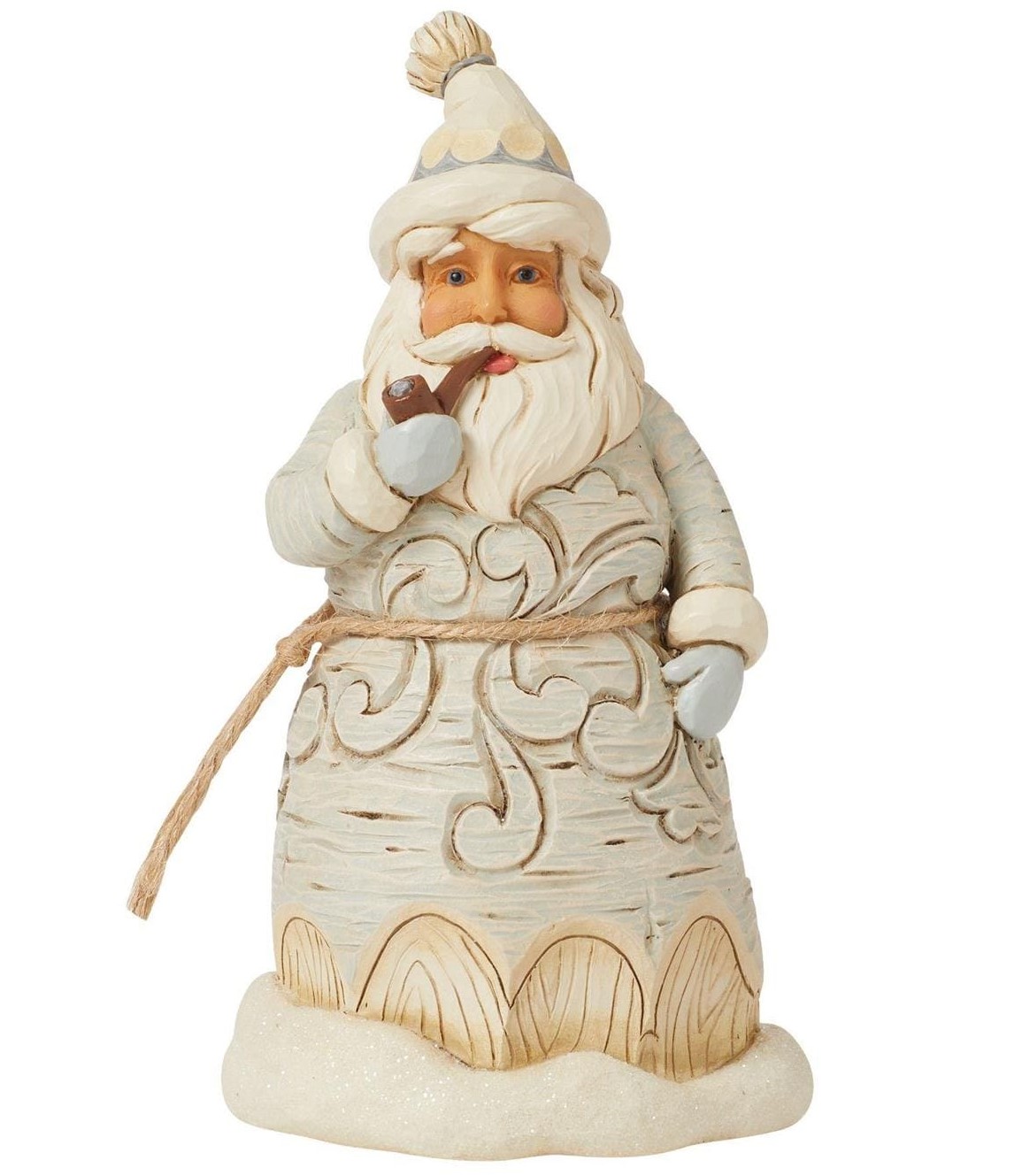 Jim Shore, Heartwood Creek, Jim Shore Santa, 6015154, White Woodland Santa, Forest Snowday Santa, Waldwintertag, Jim Shore Weihnachtsmann