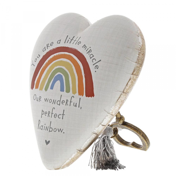 Demdaco, Art Hearts, Key To My Heart, Rainbow Baby Art Heart, 1003480221, Geburt, Baby