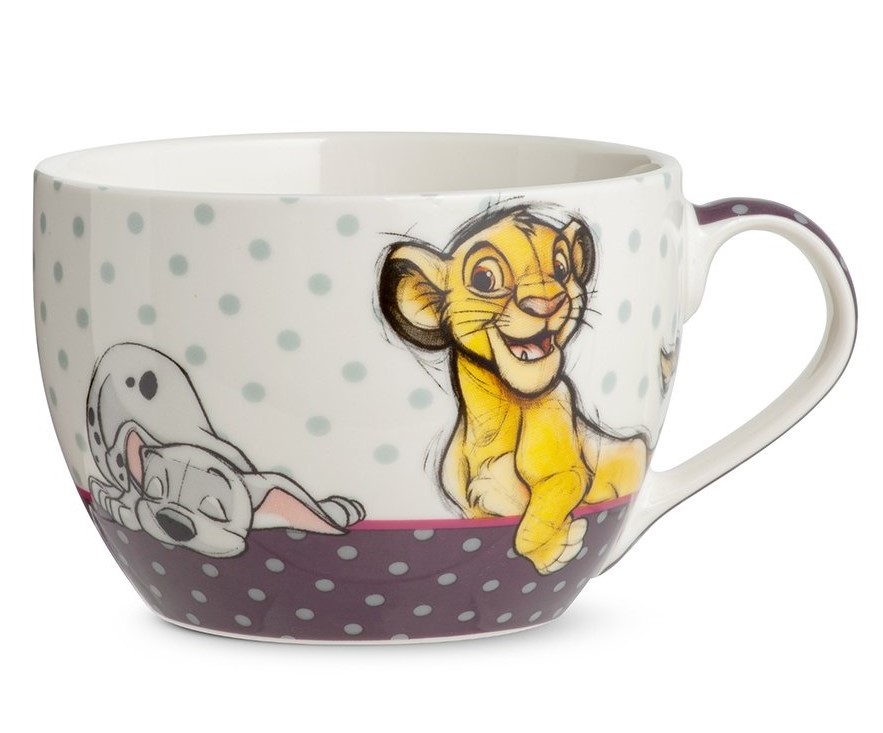 Frühstückstasse Becher XL - Animals / Tiere Simba, Klopfer, Bambi, Lucky 102002 Disney by Egan