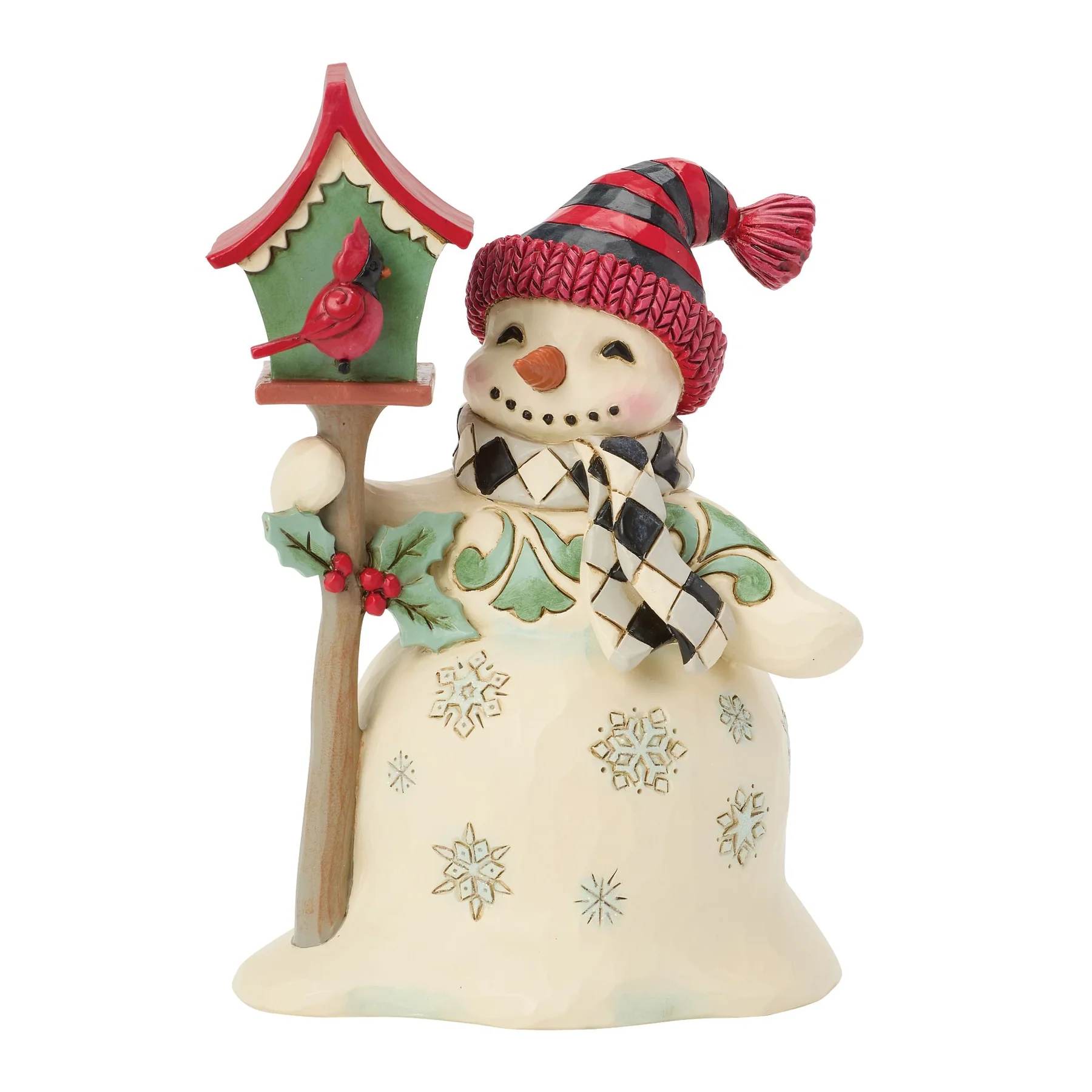 Birdie It's Cold Outside Snowman - Schneemann mit Vogelhaus  6019272 - Jim Shore Heartwood Creek Schneemann