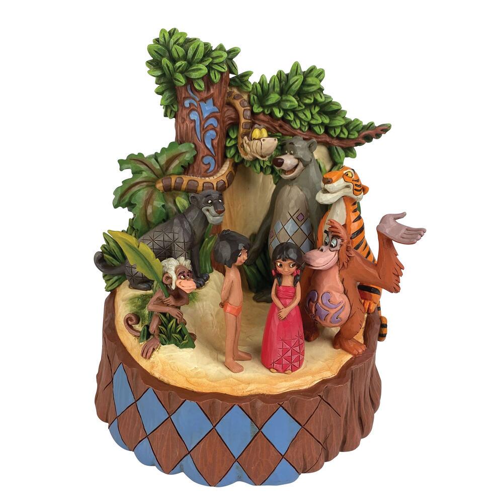 Disney Traditions, Jim Shore, Jim Shore Disney, 6010085, Jungle Book Carved By Heart, Das Dschungelbuch, Jim Shore Disney Traditions, Jim Shore Disney Figur, Jim Shore Carved By Heart