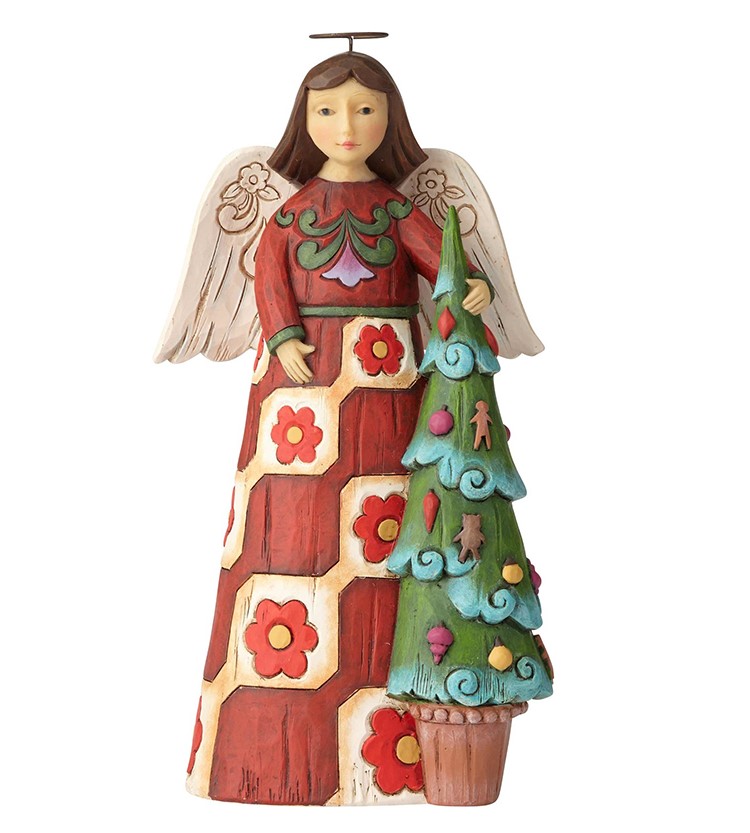 Folklore Angel with Tree Jim Shore Heartwood Creek 6001448