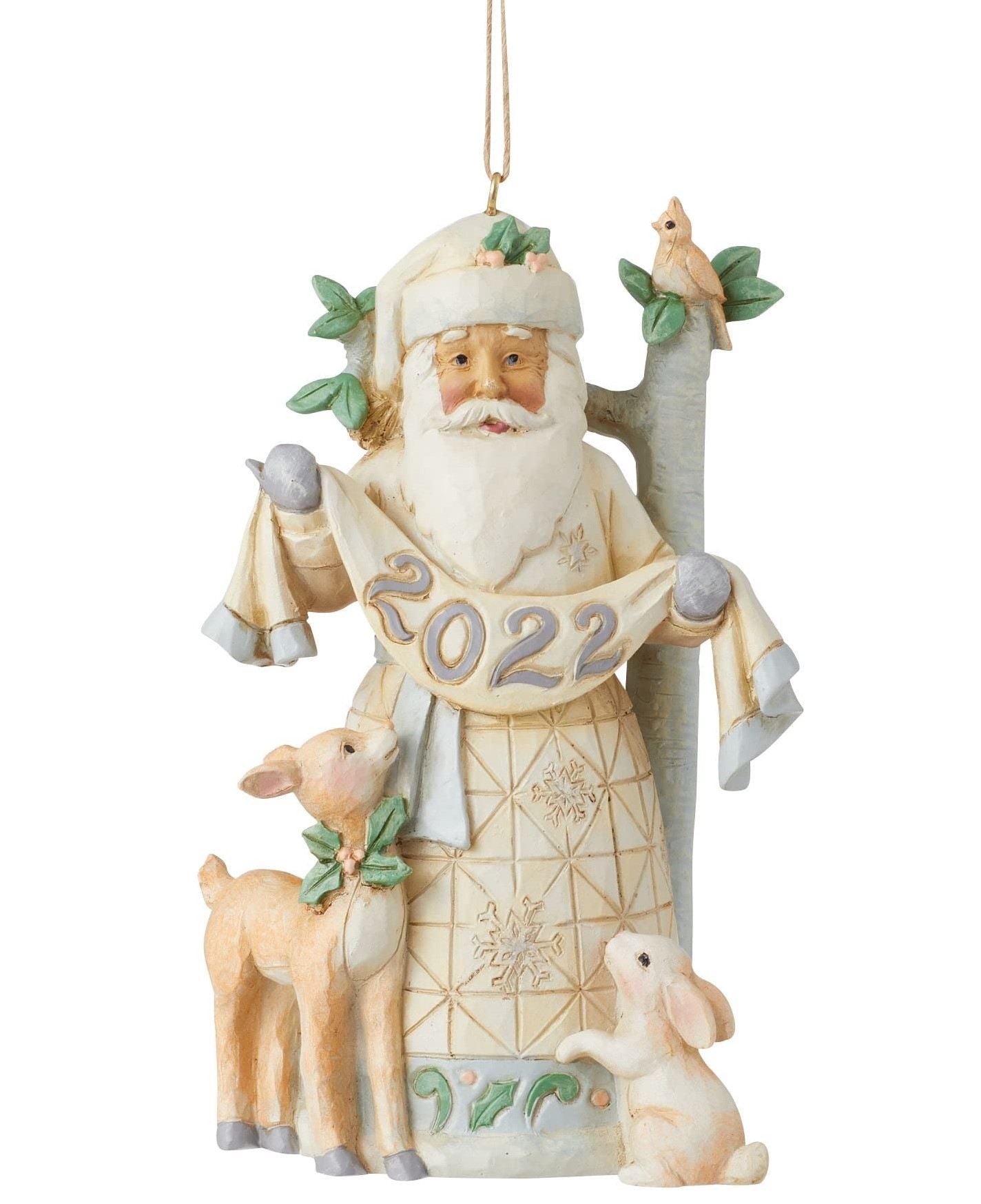 White Woodland Ornament 2022 - Heartwood Creek by Jim Shore 6011630
