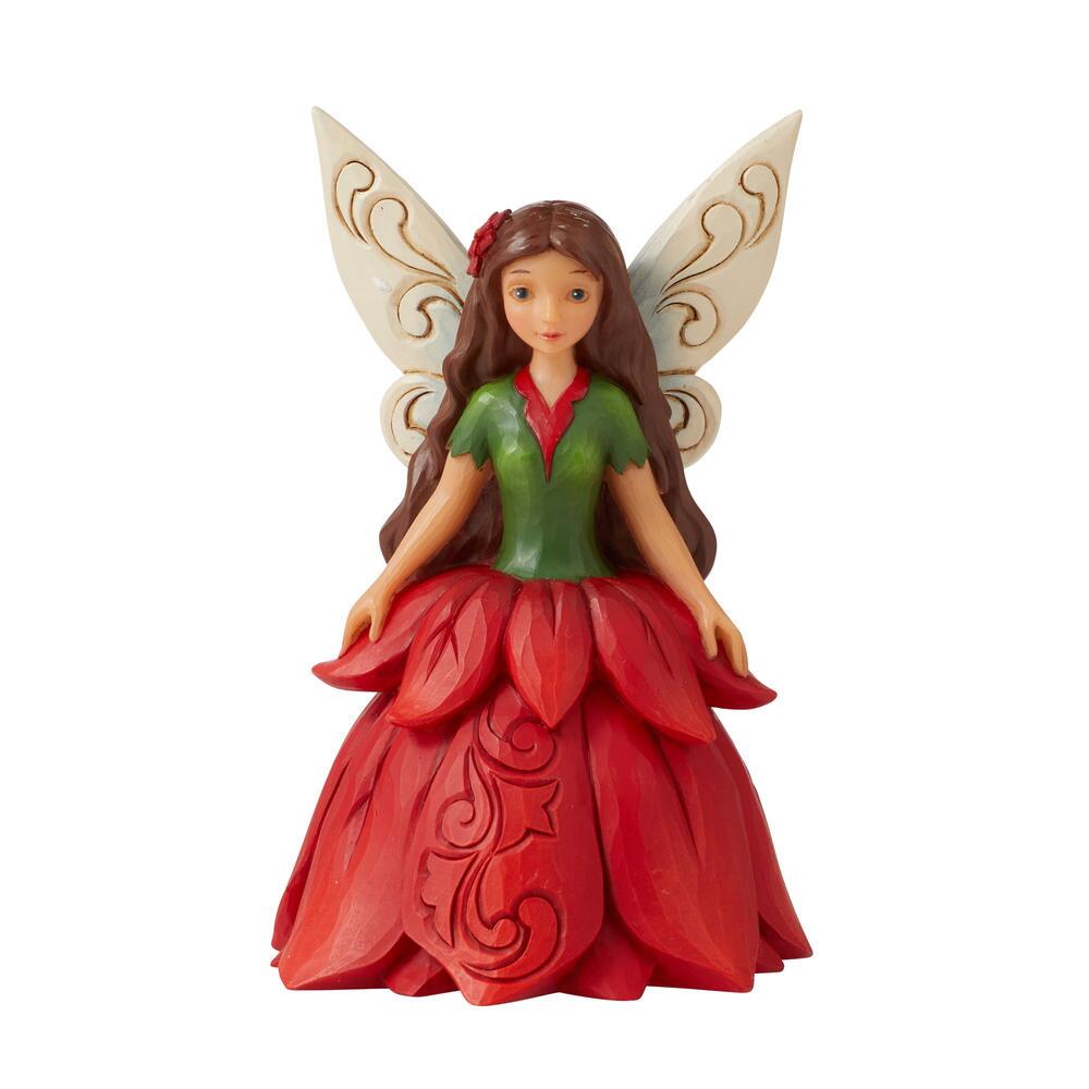 Jim Shore, Heartwood Creek, Jim Shore Heartwood Creek, Heartwood Creek by Jim Shore, 6011857, Poinsettia Fairy, Crimson Christmas, Weihnachtsstern-Elfe, Jim Shore Fairy, Jim Shore Elfe