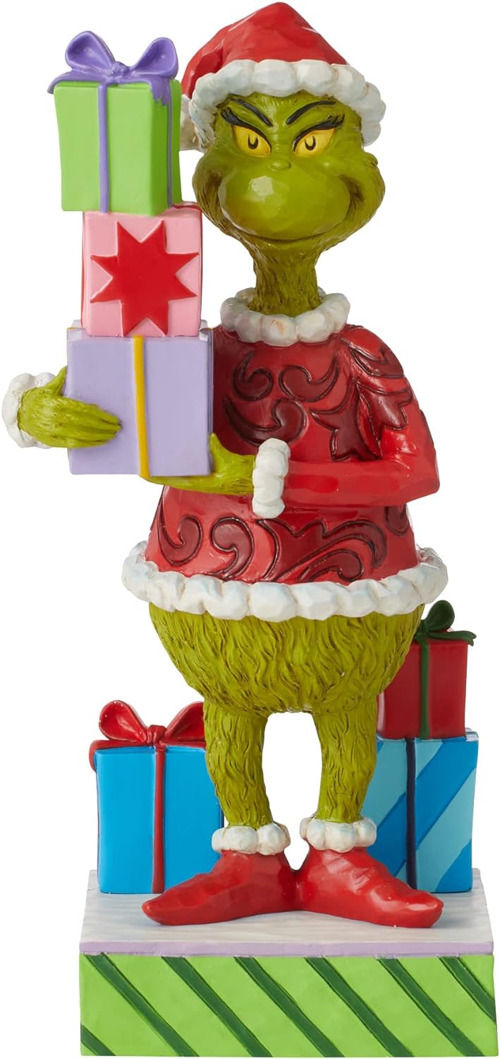 Jim Shore, The Grinch, Der Grinch, The Grinch by Jim Shore, 6010778, Grinch mit Geschenken, Grinch Holding Presents, Dr. Seuss