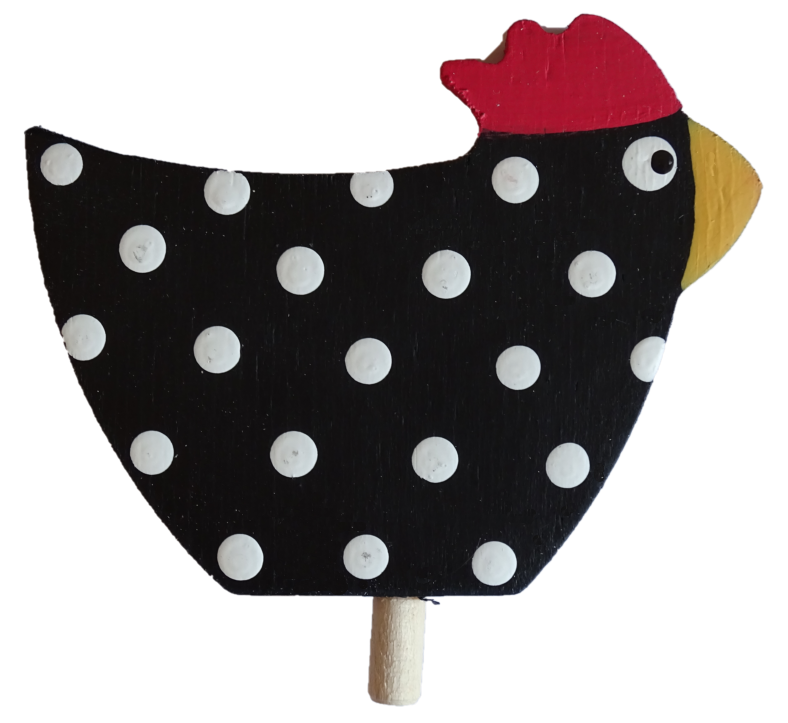 HK-E-027 Sebastian Design Kerzenring, Sebastian Design Kerzenringe, Sebastian Design Holzkranz, Holzkränze, Candlering, Candlerings, Steckfigur, Steckfigur für Kerzenringe, Glückshuhn in schwarz, HK-E-026, Skandinavische Kerzenringe