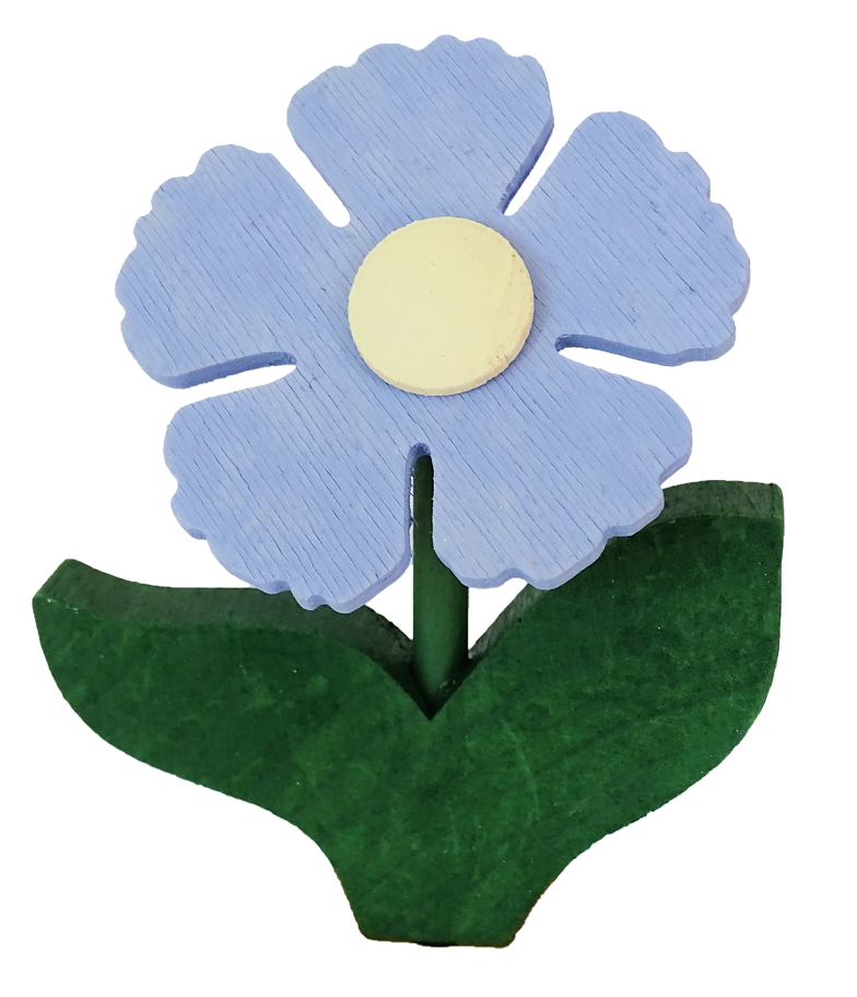 HK-46-630-131 Sebastian Design, Candlering, Kerzenring, Skandinavischer Holzkranz, Skandinavische Kerzenringe, hellblaues Veilchen, 46-630-131