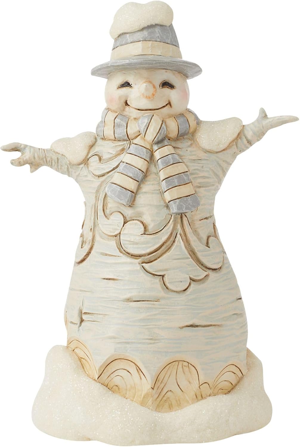 White Woodland Forest Flurries Schneemann / Snowman - Heartwood Creek Jim Shore 6015155