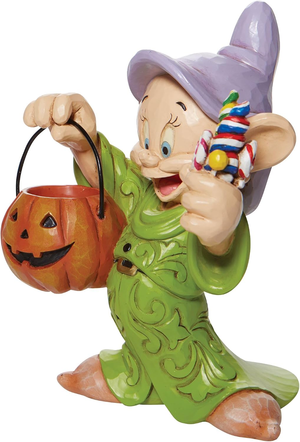 Cheerful Candy Collector - Dopey Trick-or-Treating Halloween - Seppl / Disney Traditions by Jim Shore