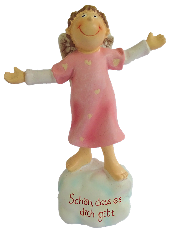 Schutzengel Schön, dass es dich gibt, rosa  - Gilde Schutzengel