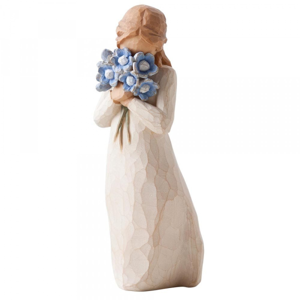 Willow Tree, Demdaco, Susan Lordi, 26454, Forget-Me-Not, Vergiss mich nicht, Willowtree, Willow Tree Blumen, Willow Tree Blumenmädchen, Willow Tree Muttertag, Willow Tree Figur