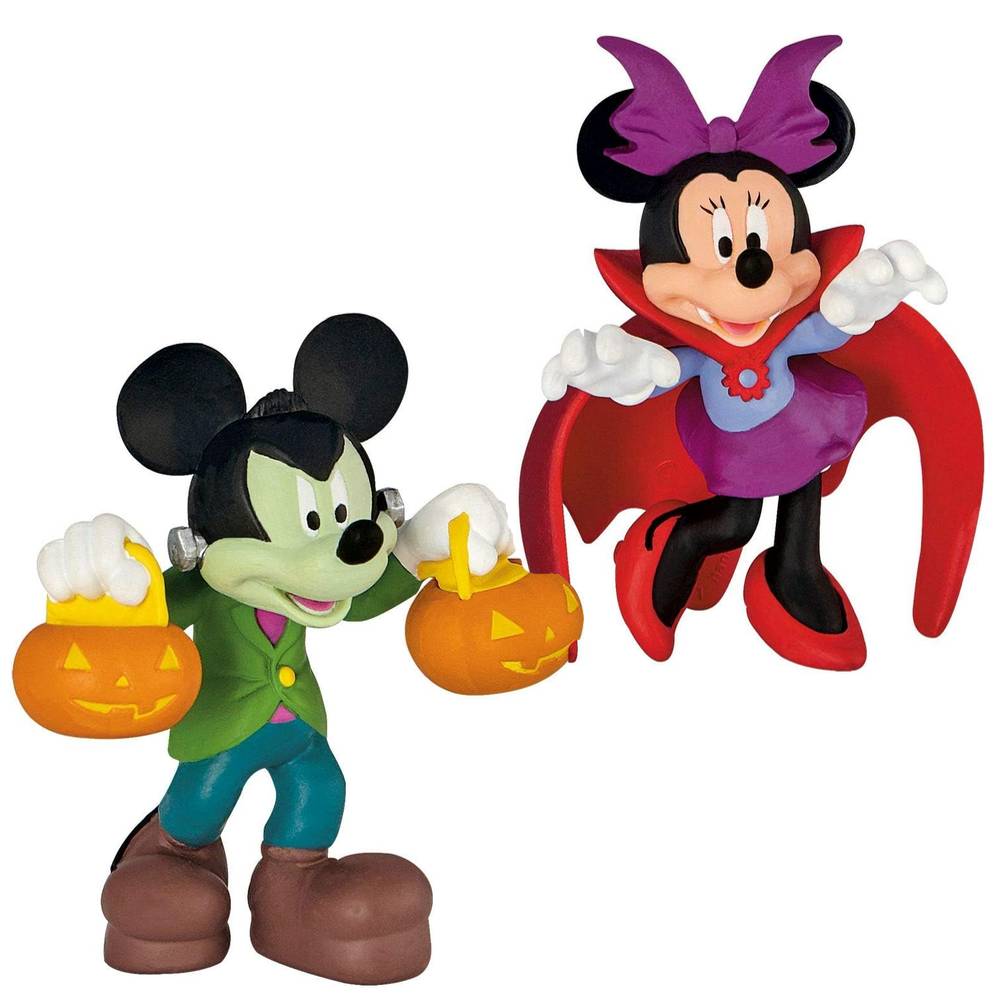 Micky & Friends - Halloween Micky & Minnie / Walt Disney Spielfigur - Tortenfigur - Disneyfigur Bullyland 15290, 15291 Micky & Friends - Halloween Micky & Minnie / Walt Disney Spielfigur - Tortenfigur - Disneyfigur Bullyland 15290, 15291