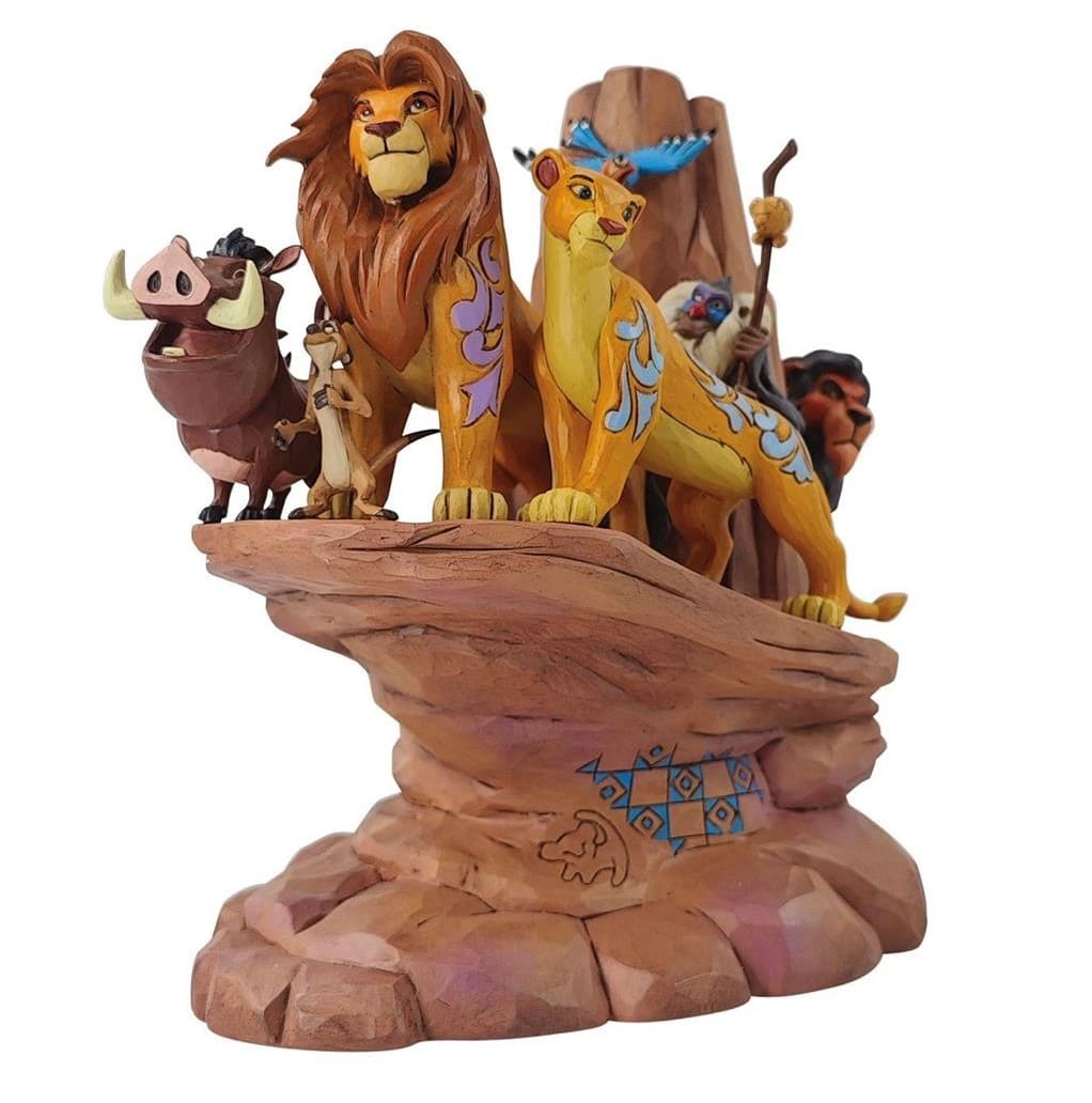 Disney Traditions, Jim Shore, Jim Shore Disneyfigur, 6014329, Pride Rock, König der Löwen, Lion King Carved in Stone, Rafiki, Scar, Pumbaa, Siimba, Timon, Nala, Jim Shore Disney, Disney König der Löwen