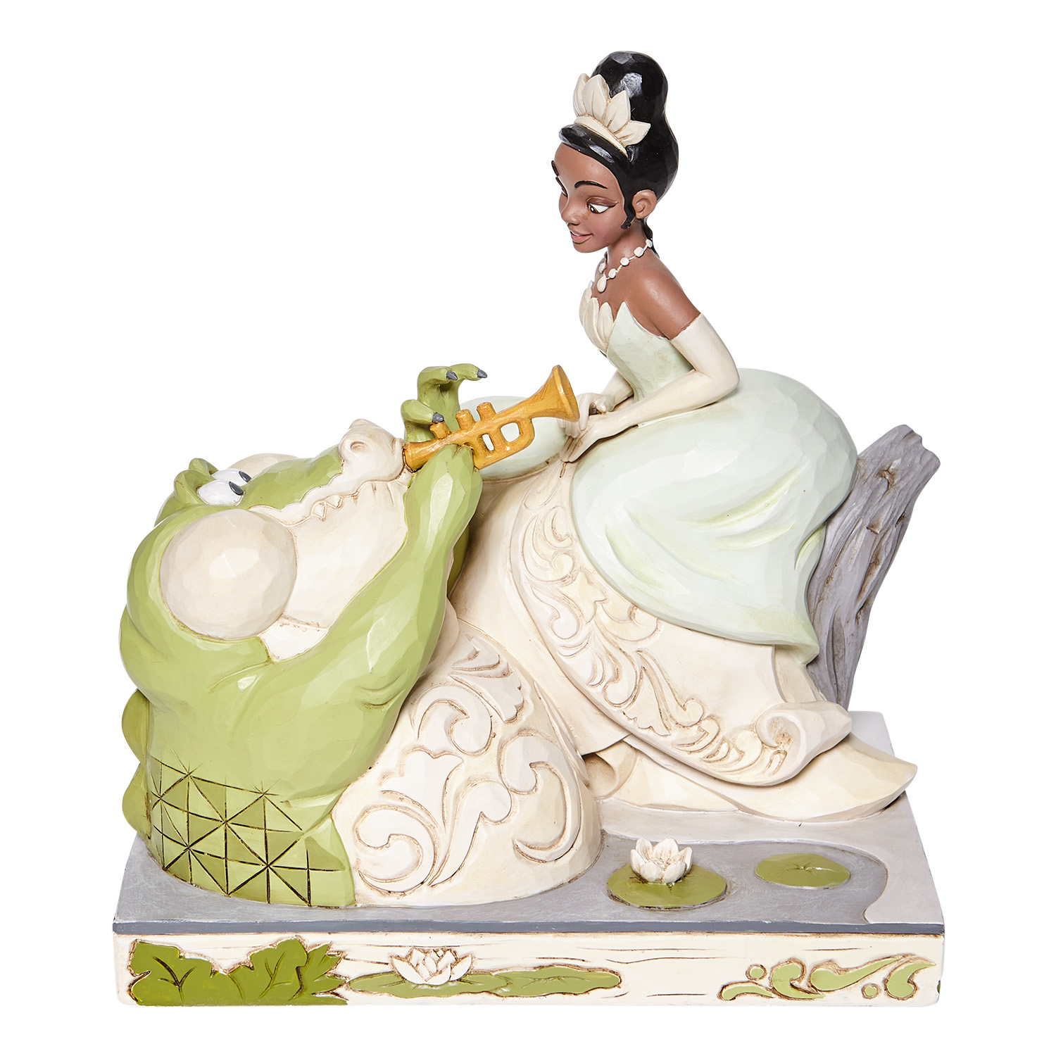 Disney Traditions, Jim Shore, Jim Shore Disney, Jim Shore Disneyfigur, Jim Shore Disney Figur, Bayou Beauty, White Woodland Tiana, 6008065, Küss den Frosch