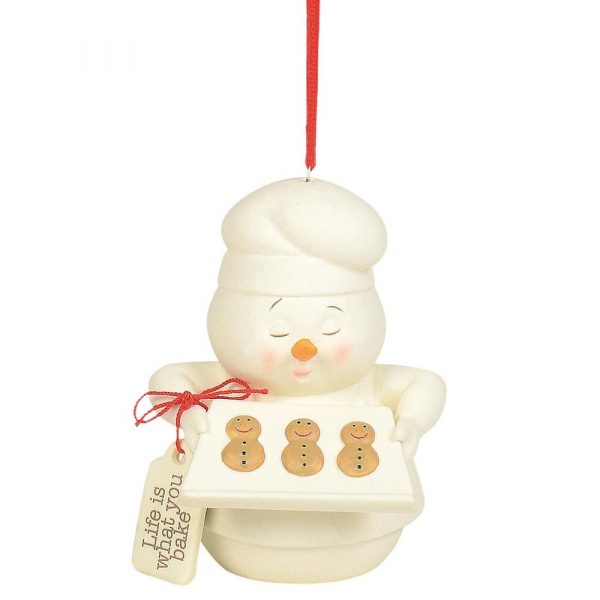 Kristi Jensen Piero, Snowpinions, Snowbabies, Department 56, Schneemann, Ornament, Anhänger, Life is What You Bake It, 6004250