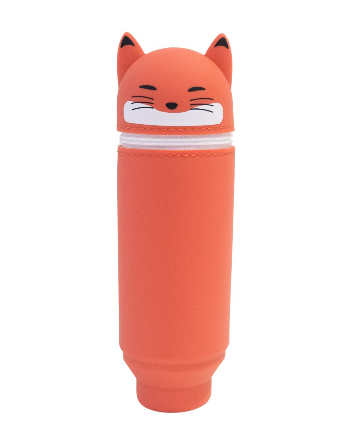 a7712-106 PuniLabo, Punilabo, Lihit Lab, Federtasche und Stiftehalter, stehende Federtasche, Pencil Case, animal, Tiere, stand up pen case, A7712-106, Federtasche medium Fuchs, Fox, Schlamper, Faulzenzer