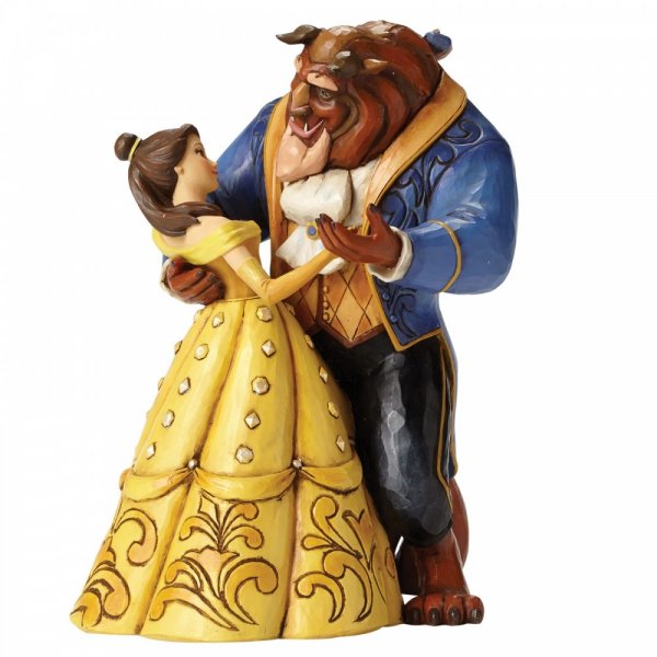 Disney Traditions, Jim Shore, Disneyfigur, Disney Figur, Volkskunst, Folkart, Moonlight Waltz, Belle & Beast, Beauty and the Beast, Die Schöne und das Biest, 4049619