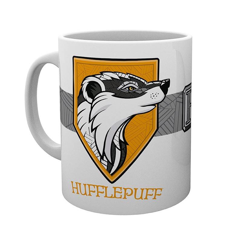 Harry Potter, ABY-Style, Abysse, Becher, Tasse, Kaffeebecher, Hogwarts, Wappen Hufflepuff, Gryffindor, Slytherin, Hufflepuff, Ravenclaw,  ABYMUG3972, 4 Häuser, Harry Potter Geschenkidee